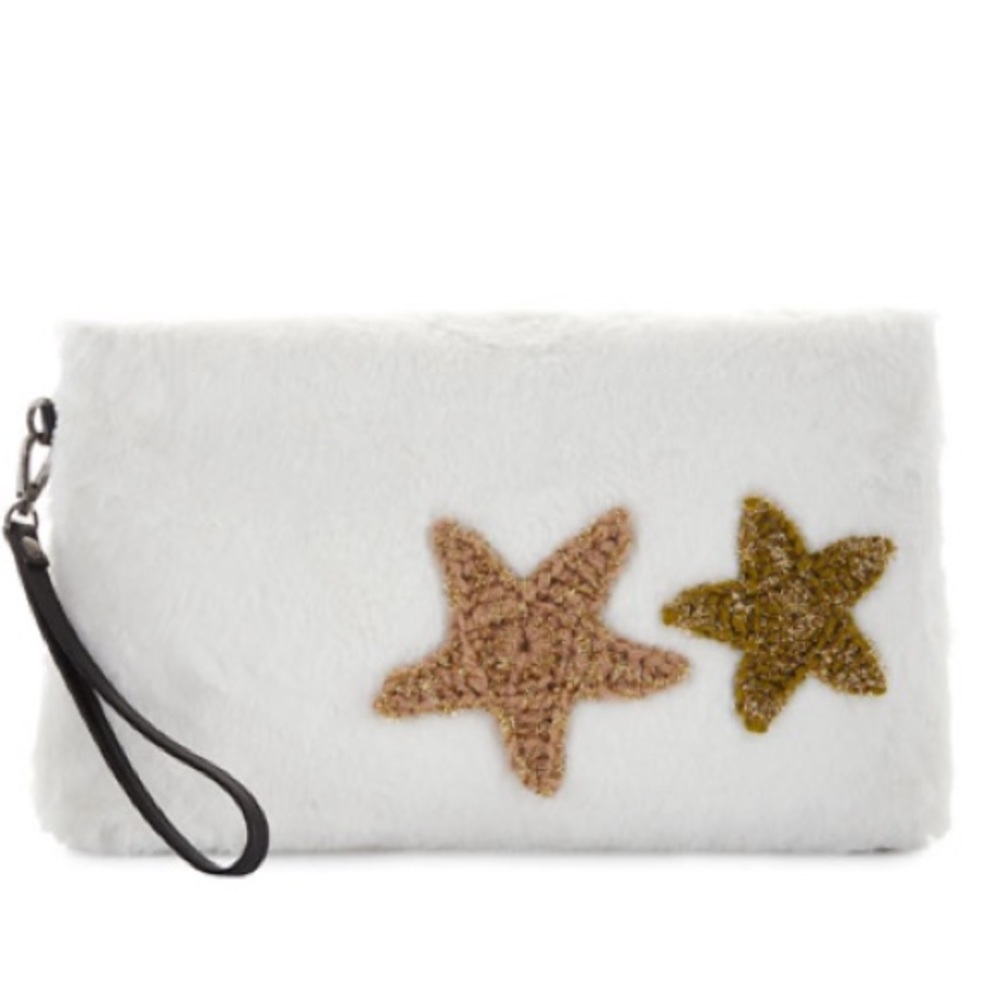 Evelyn K. Star ⭐️ Studded Fur Clutch